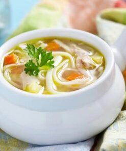 Supă de pui cu tăiței