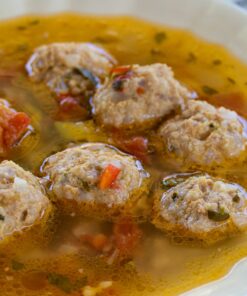 Ciorba cu perișoare din porc